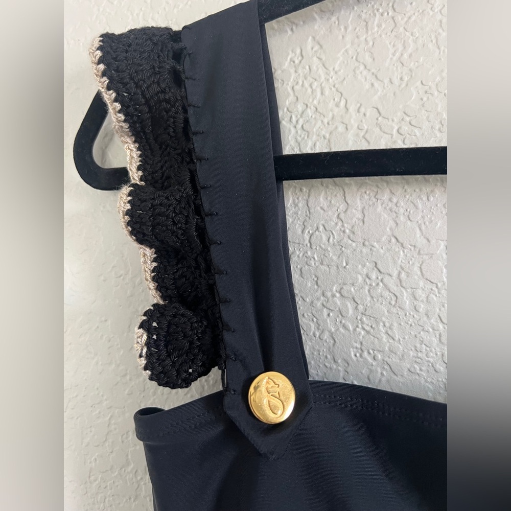 Carolina Socías Vera Black One Piece Swim Suit . Size M - Picture 6 of 13